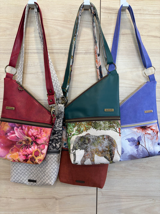 Isla Crossbody Bag - Vinyl and Canvas