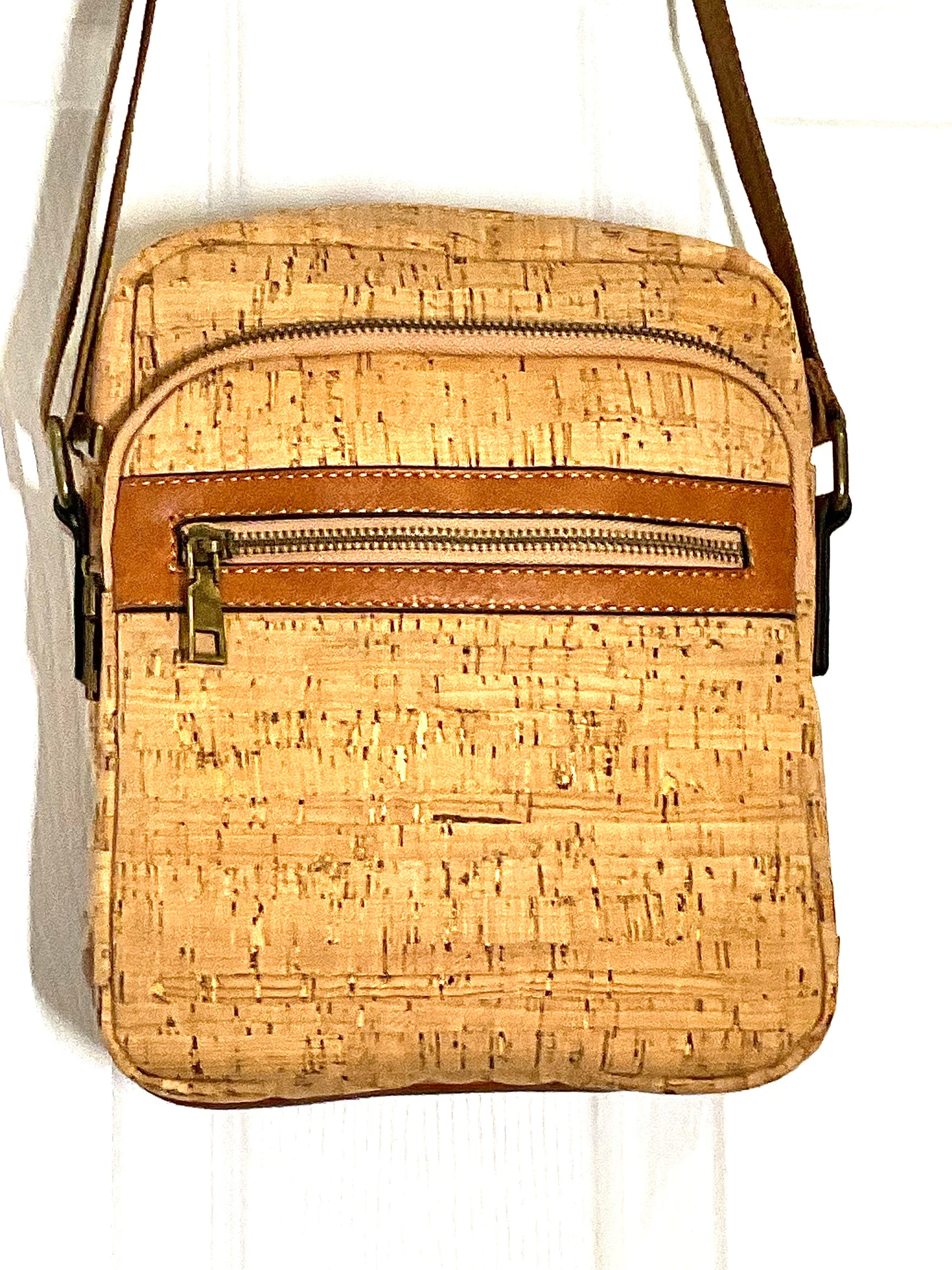 Carrie - Cork Cross Body Purse - Natural