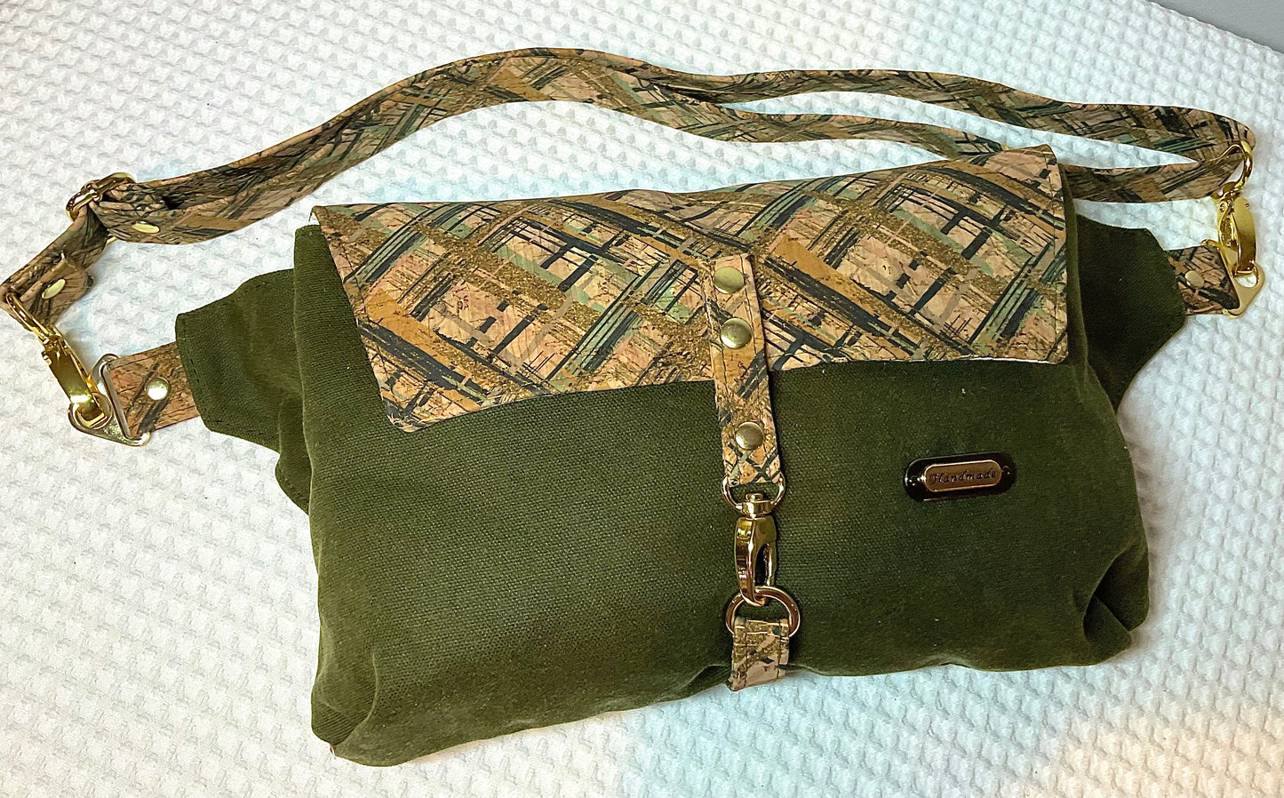 Haralson Hip Bag - Cork/Waxed Canvas