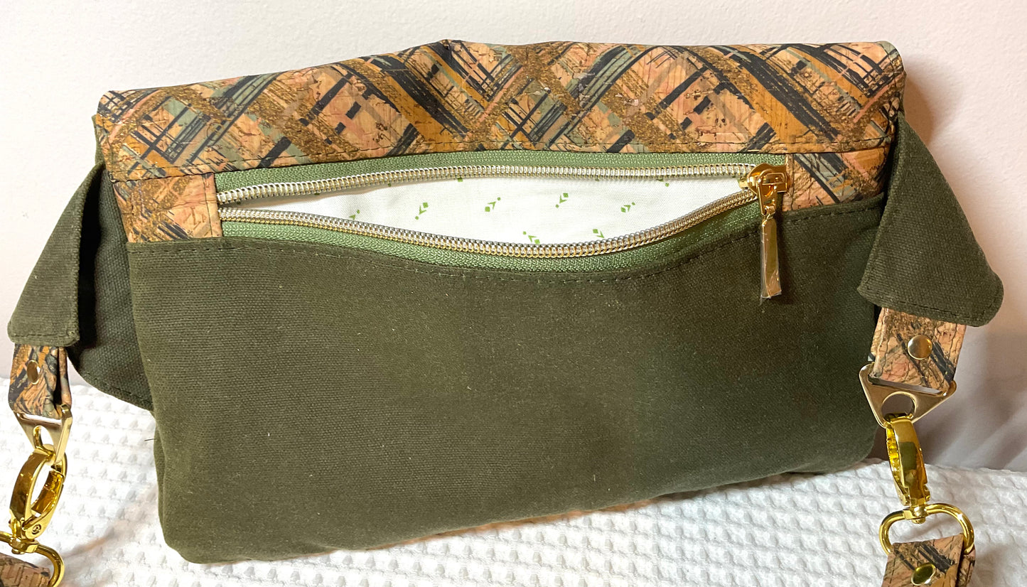 Haralson Hip Bag - Cork/Waxed Canvas