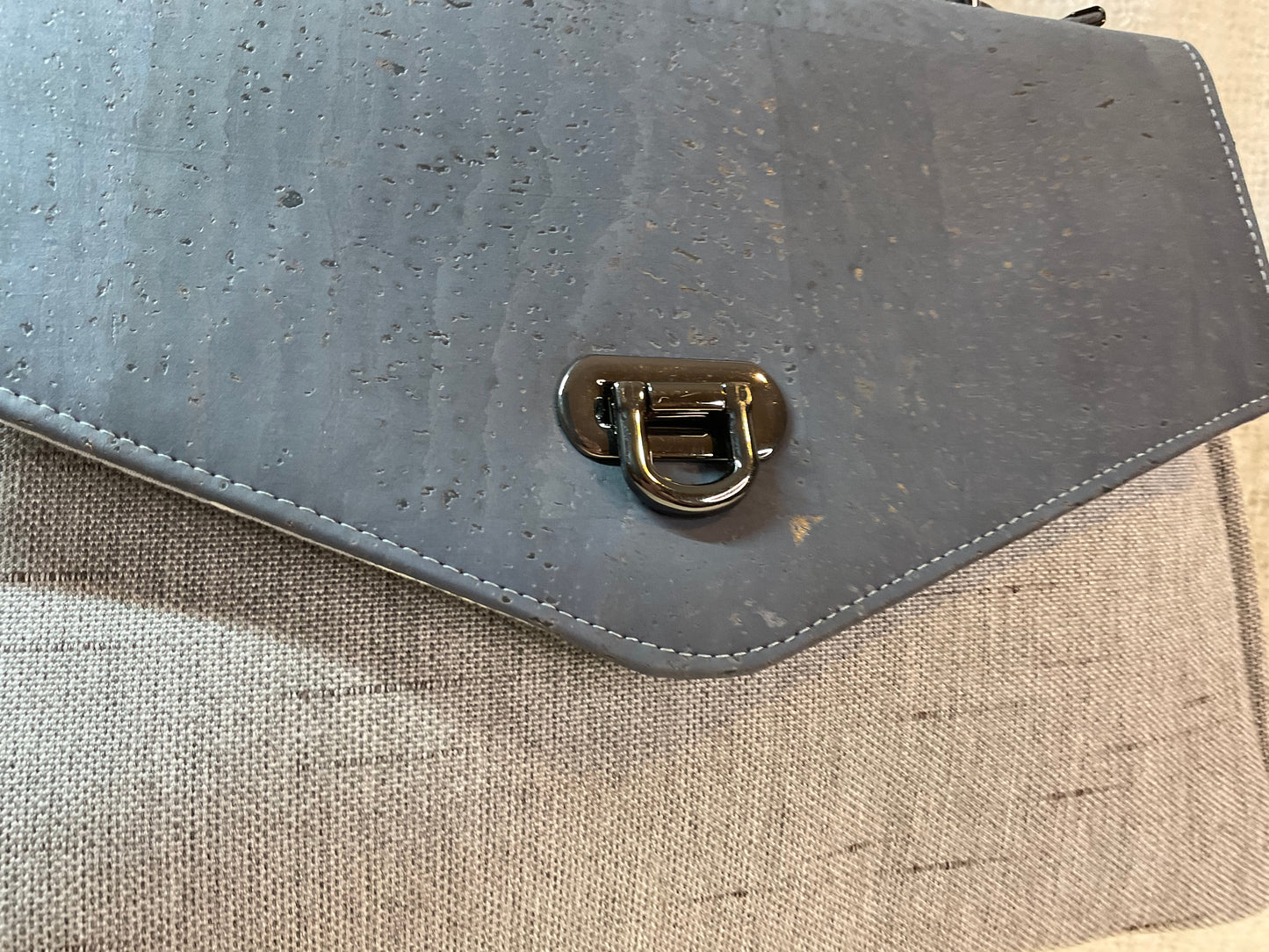 Laney Jane Bag - Grey/Cork Front Flap