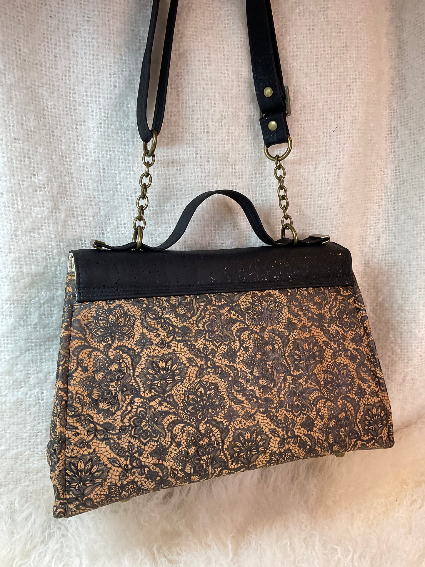 Laney Jane - Blk Floral Cork