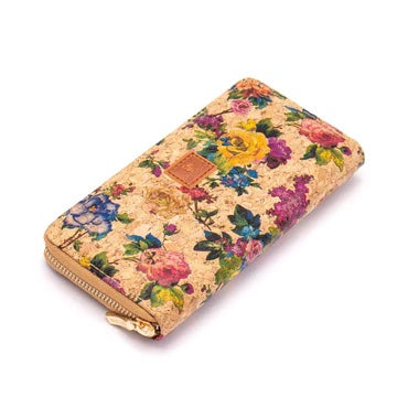 Cork Floral Printed Wallet