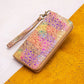 Cork Zippered Wallet with Wrist Strap