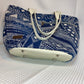 Crescent Tote - Blue