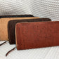 Women's Slim Zipper Cork Wallet