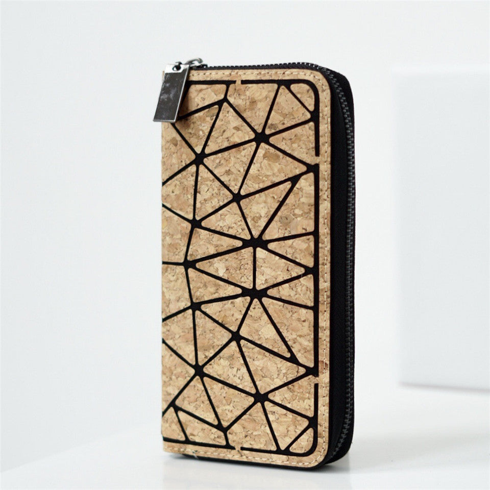 Laser Cut Cork Women's Zippered Wallet