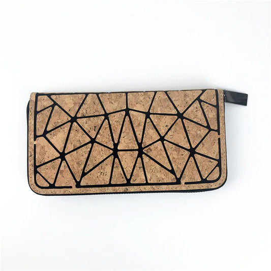 Laser Cut Cork Women's Zippered Wallet