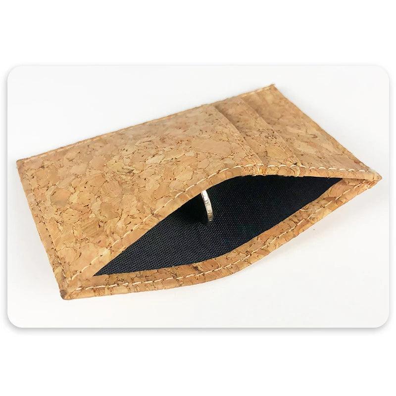 Men's and Women's Natural Cork Card Slot Holders