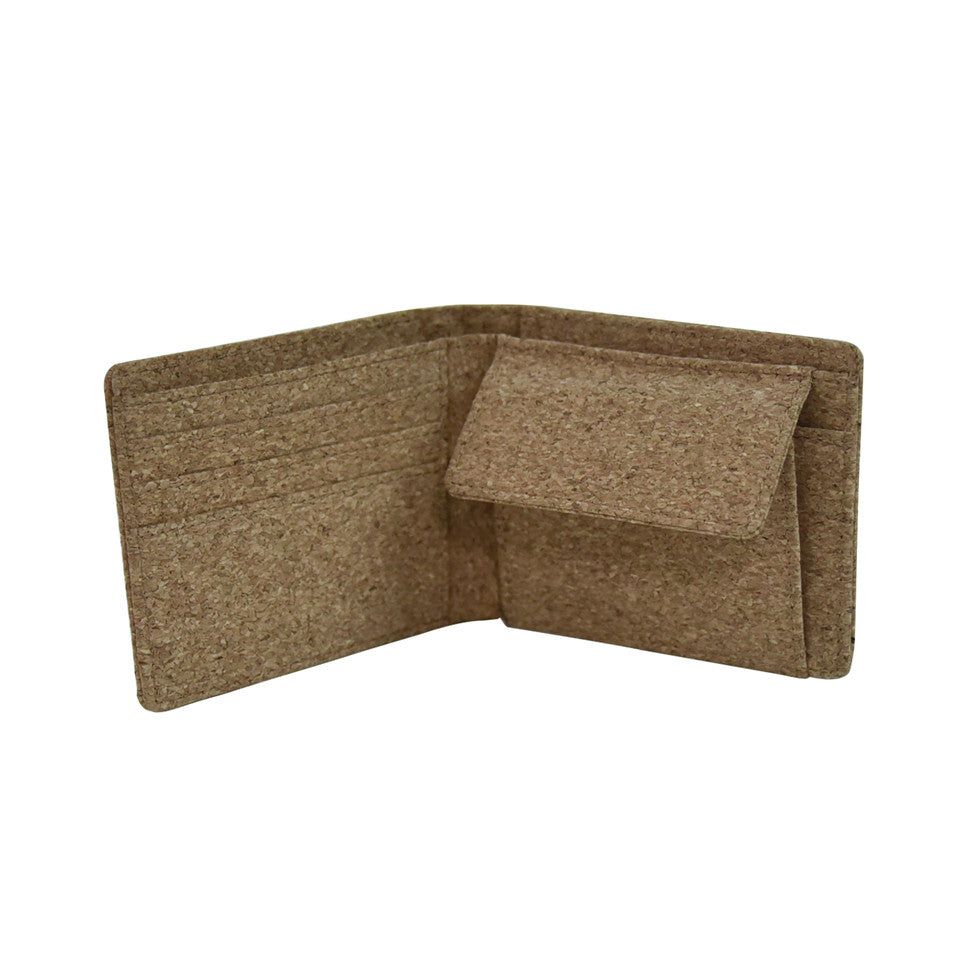 Natural Cork Wallet w/ Coin Pocket
