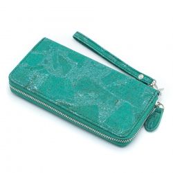 Cork Zippered Wallet with Wrist Strap