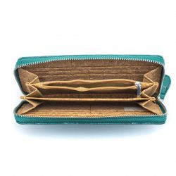 Cork Zippered Wallet with Wrist Strap