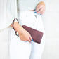 Cork Zippered Wallet with Wrist Strap